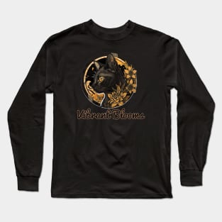 Celebrating Heritage: The African Black History Cat and Flowers Long Sleeve T-Shirt